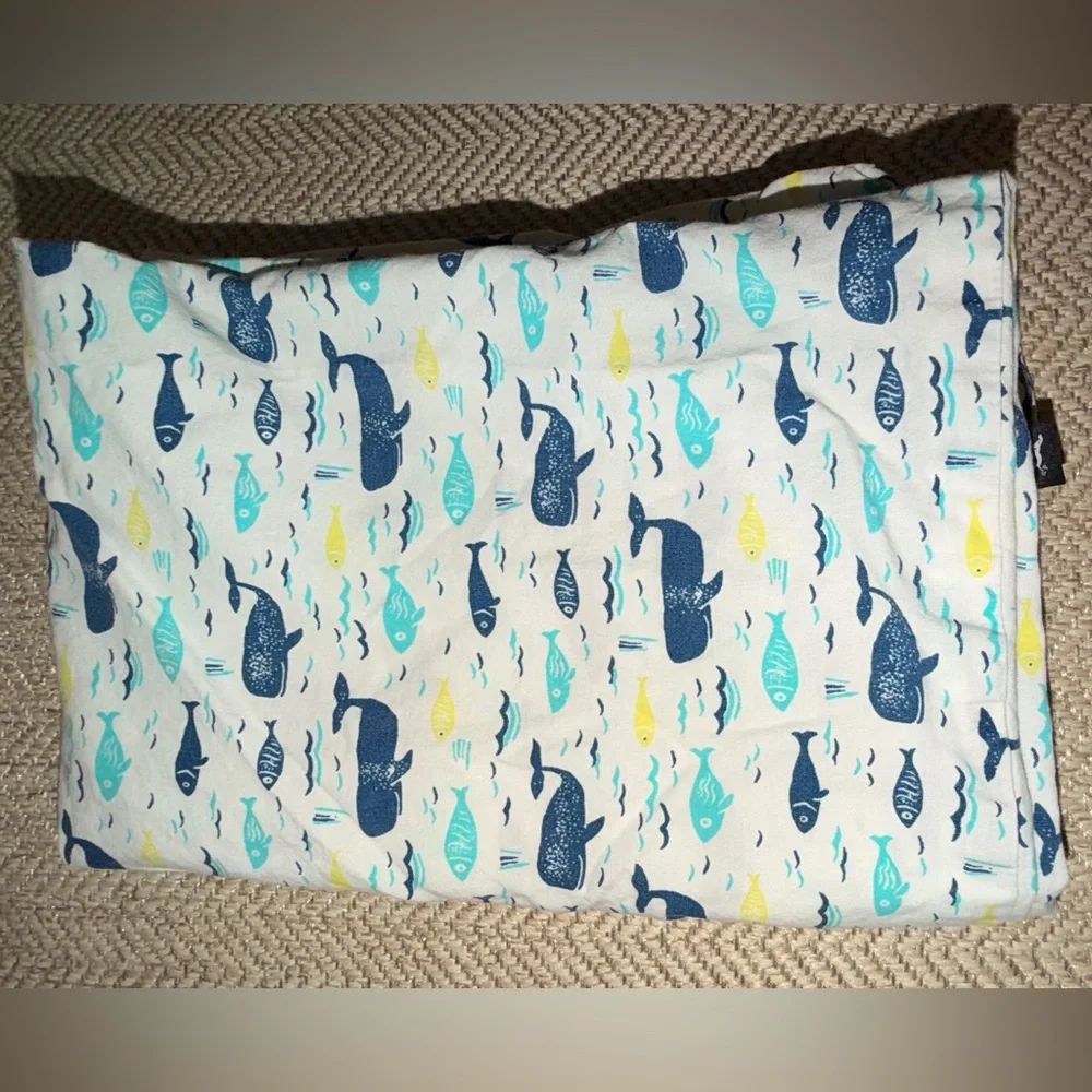 Scout Full Sheet Set – Whale Print | Full Size | 4pc Coastal Kids Bedding
